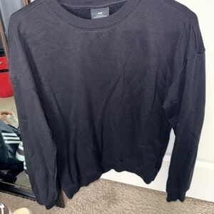 H&M Men's Black Crewneck Sweater - Solid Black